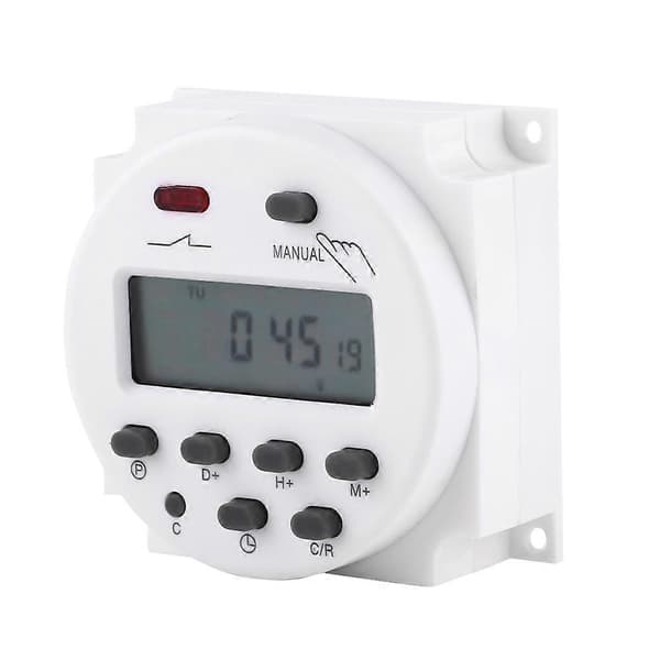 Mikrodator LCD Digital Programmerbar Elektronisk Reläbrytare Timer (24VAC/DC)
