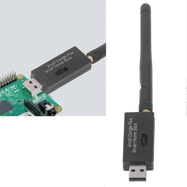 Wifi Dongle Bluetooth 5.0 Stabil Sikkert Signal ESD Beskyttelse 5dBi Forstærkning Trådløs Netværksadapter CC2652P med Programmeringsledning