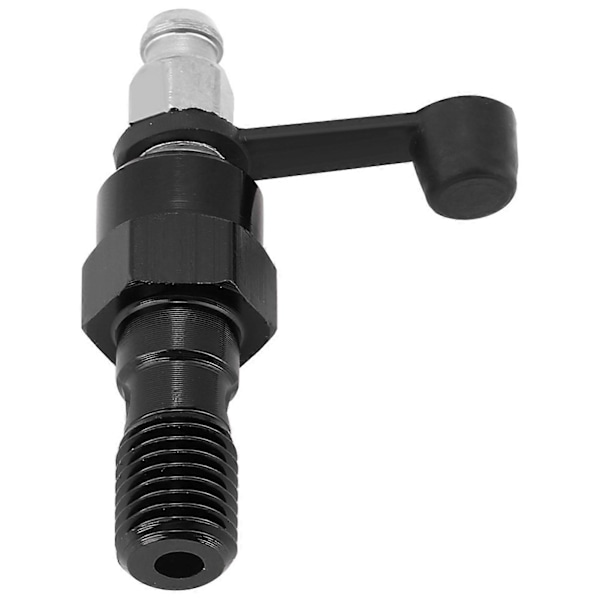 M10x1.0mm Motorsykkel Bremse Hovedsylinder Caliper Lufteskrue Nippel Banjo Bolt Støvhette Svart
