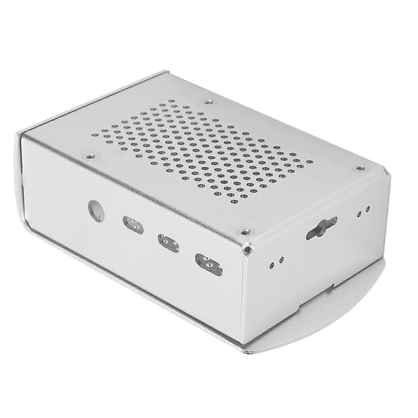 Beskyttende etui til Raspberry Pi 4, kabinet i aluminiumslegering med køleventilator