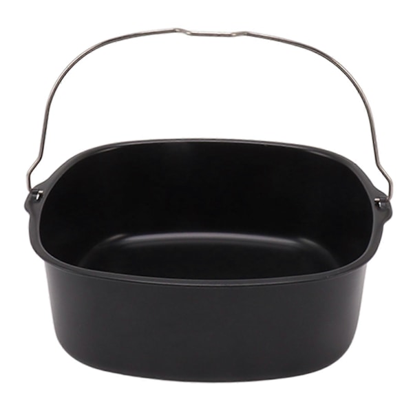 Kakeform for frityrtilbehør Metall Non-stick belegg Bakeform Kakeform Frityrkoker Bakeplate med håndtak 7in