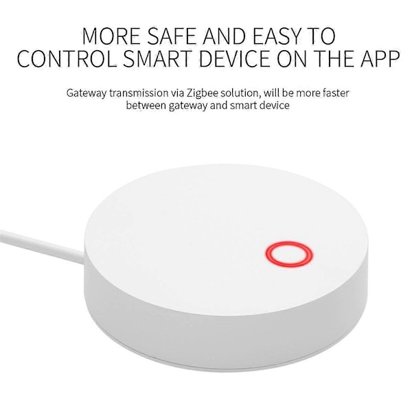 Tuya Smart ZigBee Hub Gateway Smart Home Bridge Smart Life APP Trådløs Fjernkontroll Fungerer med Tuya Zigbee Sensorer