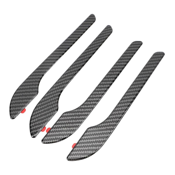 4 stk. Bil Dørhåndtak Klistremerke Ripebestandig Dørhåndtak Beskyttelsesfilm Erstatning for Tesla Model 3 Highland 2024 Karbonfiber Blank