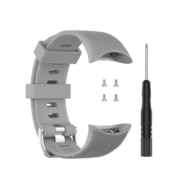 Erstatningsrem for Garmin Forerunner 45 / 45s Smartklokke Silikonklokkeveske for Garmin Forerunner 45 45s Armbånd gray strap