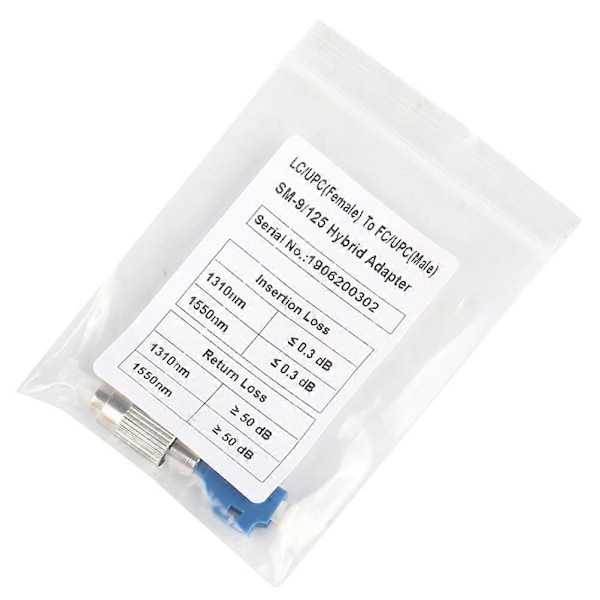Fiberadapter FC Hane till LC Hona Hybrid Optisk Fiber Konverter Adapter Kompatibel för Visuell Fel Lokaliserare