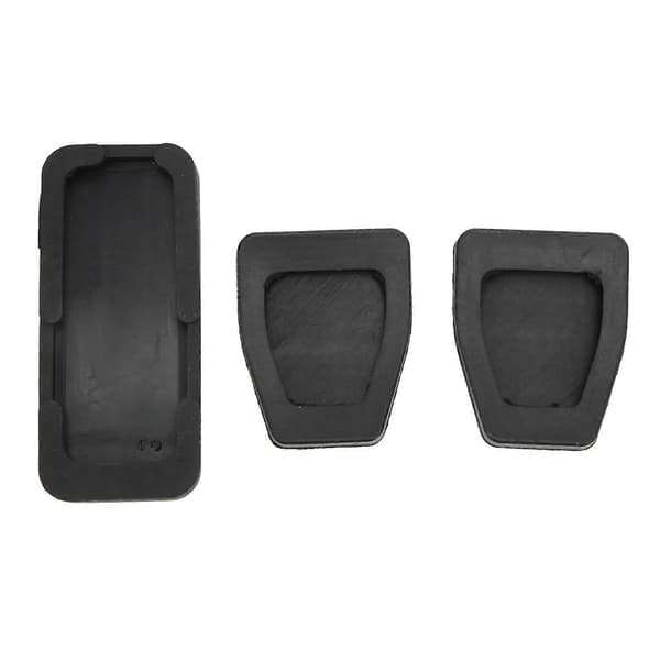 3 stk. Kobling Bremse Accelerator Pedal Pad Kit Gummi Sort Fleksibel Slidstærk Erstatning til T4 Transporter 1990?2003