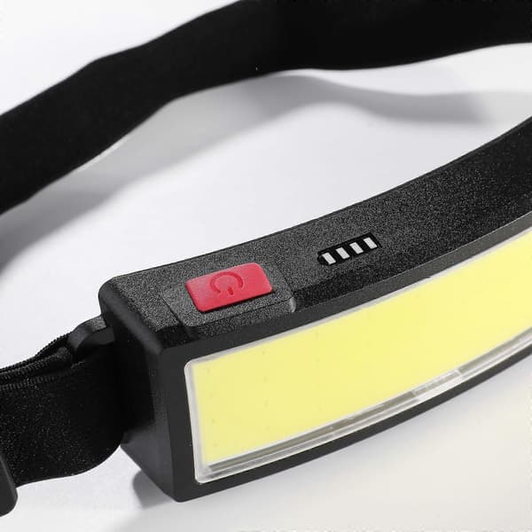 LED-hodelykt med USB-lading, ultralett COB-flomlys for utendørs camping