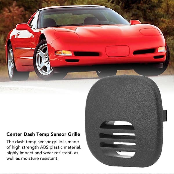 Instrumentpanel Lufttemperatursensor Grill 10268306 Mittkonsol Temperatur Sensor Skydd Ram Ersättning för Corvette C5 1997?2004