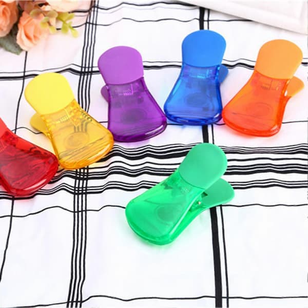6 stk. Oppbevaringsklips Magnetisk Bred Anvendelse Plast Solid Assortert Organizer Klemme Husholdningsartikler