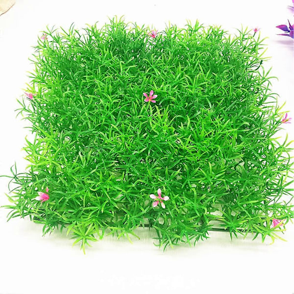 Grøn Kunstig Vandplante Akvarium Fisketank Realistisk Græs Plæne Ornament