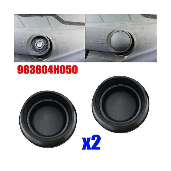 2X Frontrute Viskerarm Mutterdeksel Bolt Bladarm Mutterhette for 983804H050