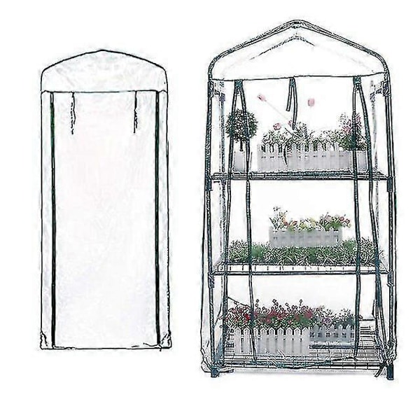 Flower House Mini Hemväxthus Frostskydd Litet Blomskjul Suckulent Inomhus Balkong Utomhus Värmeisolering Plastöverdrag 126X49X69CM