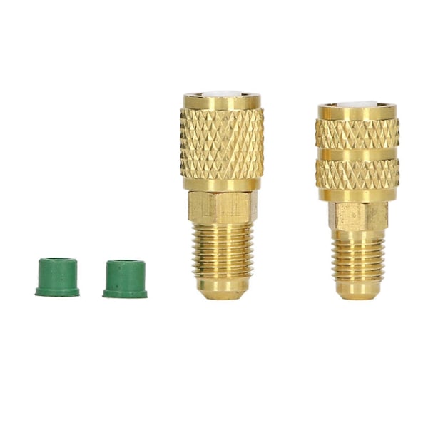 Kølemiddeladapter R22 M1/4SAE X F5/16SAE R410 M5/16SAE X F1/4SAE Kobber Drejeadapter