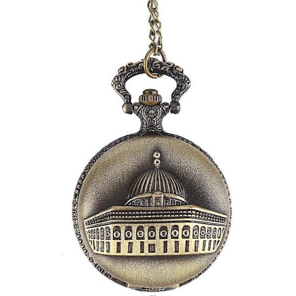Muslimsk Lommeur Islamisk Quartz Klassisk Ur Kaaba Moské Lommeur (Octagona Moské)