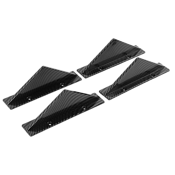 Universal Bakre Støtfangerleppe Diffuser Kit Svart Bakre Støtfangerspoiler Bil Modifiserte Stylingtilbehør
