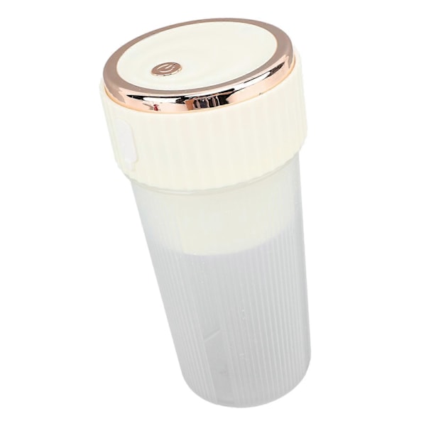Blenderkopp Beige 300ml 1500mAh USB Oppladbar Trådløs 22000rpm Smoothie Blenderkopp med 3D-blader for Shakes og Juice