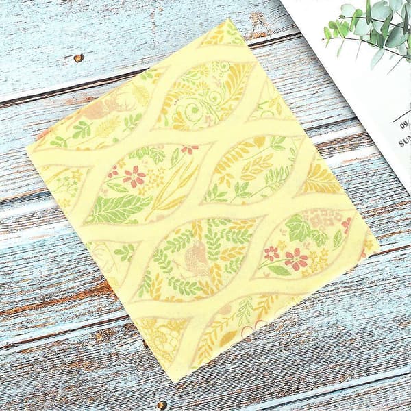 Plante Blomst Bomuldsstof Blomster Patch Work DIY Håndlavede Materialer Sy Tilbehør400312-Stray Path-Gul