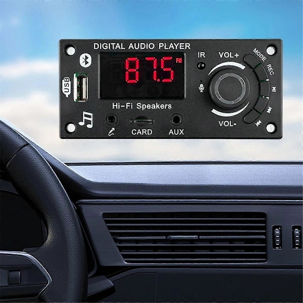 2x50W 100W Vahvistin Bluetooth 5.0 MP3 Dekooderi DIY Auto MP3 Soitin USB FM Nauhoitus Vaihto TF USB Nauhoitus Puhelu
