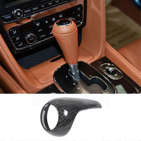 Karbonfiber for Flying Spur 2013-2017 Girspak Deksel Trim Interiørtilbehør