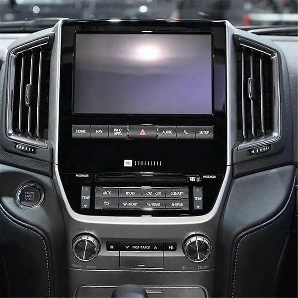 Bil Front AC Midterste Centrale Luftventil Gitter Udgangsdæksel Panel Trim til Land Cruiser LC200 2016-2022