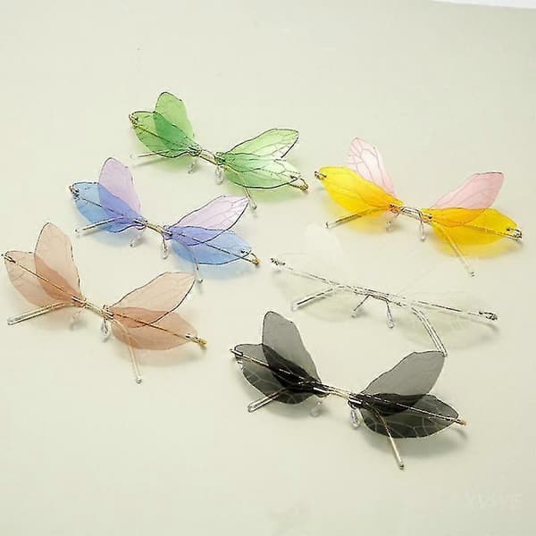 Aurinkolasit Persoonallisuus Uv400 Perhoslasit Juhlat Pink Yellow Slices