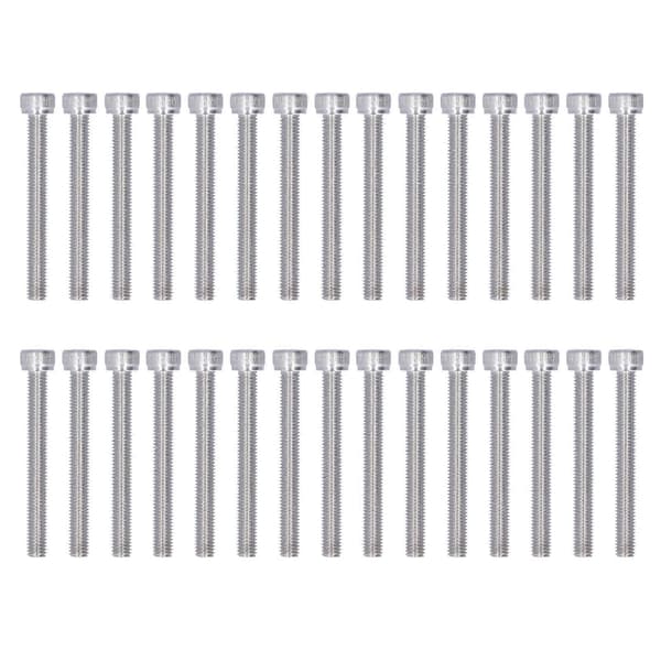 30 stk. M5 Cylindrisk Hoved Hex Socket Skrue A2 Rustfrit Stål Hex Hoved Skruer Skruesæt M5 X 55