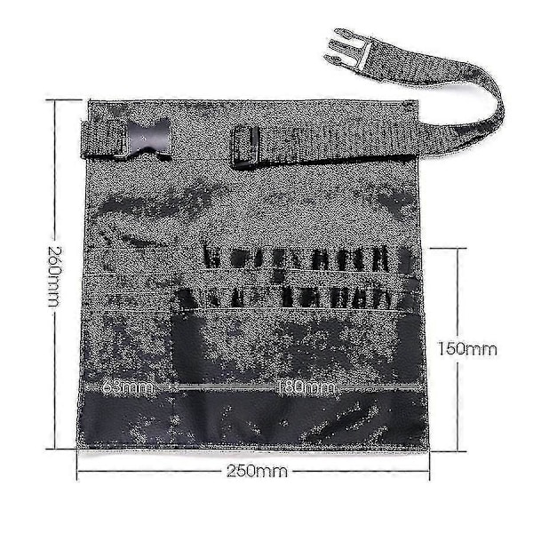 1 stk Sminkepenselveskebelte med flere lommer, Fanny Pack sammenleggbar justerbar forklepakke for sminkepenselveske Profesjonell sminkeartist