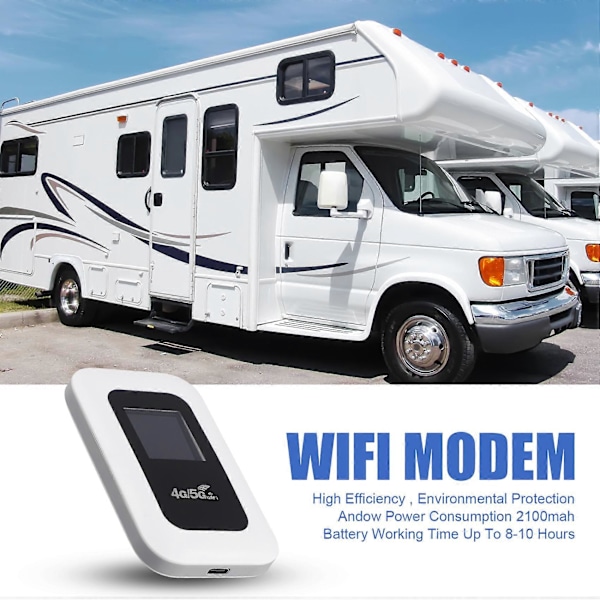 4G MiFi 4G WiFi-router med skärm 150Mbps WiFi-modem Bil Mobil Wifi Trådlös Hotspot Trådlös MiFi B