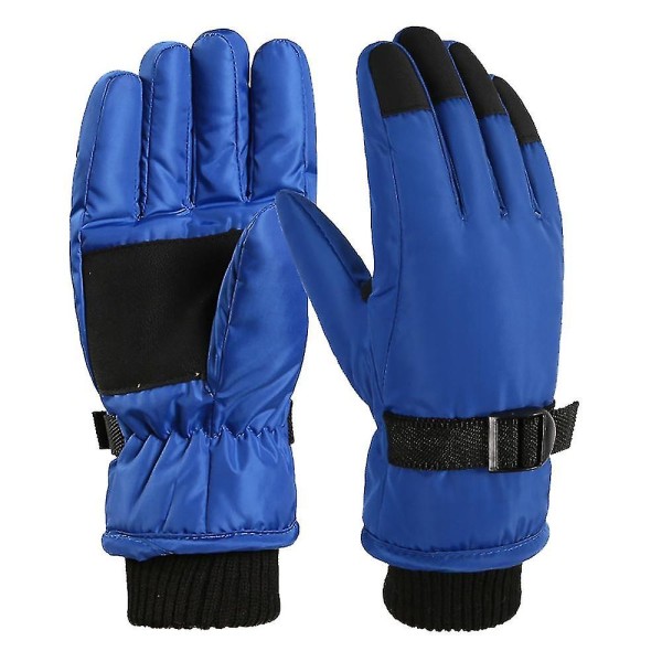 Vinterhandskar för barn, snö- och skidhandskar, ungdomshandskar för kallt väder för skidåkning Blue