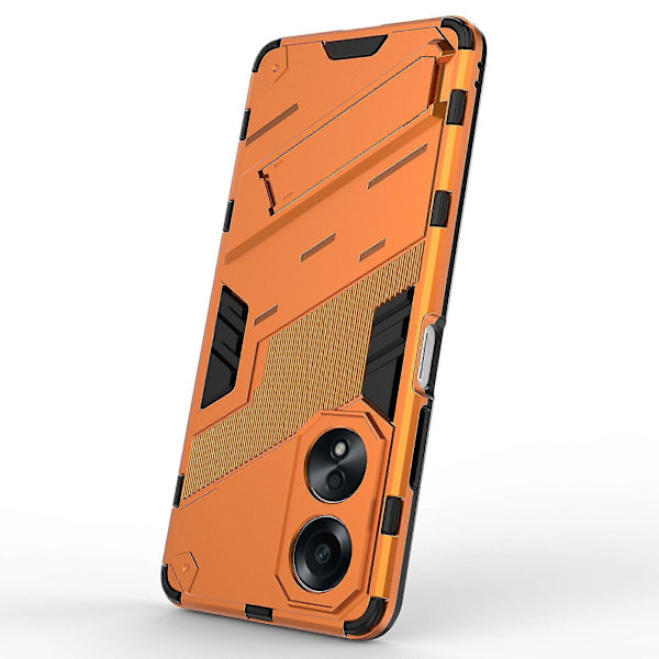 Skal för Oppo A58 4g PC+TPU Stötsäkert Stativ Mobilskal Orange