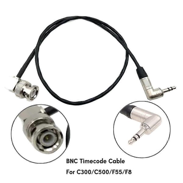 3,5 mm TRS til BNC Timecodes-kabel Perfekt kompatibelt til C300/500F55/Amira/ZoomF8 Kamera Timecodes-ledningsudskiftning