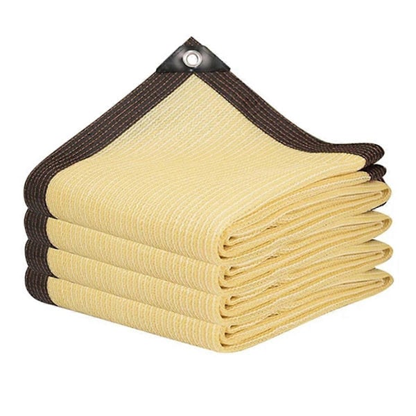 UV-skydd Beige Skuggnät Trädgård Balkong Växtskjul Skuggsegel Utomhus Pool Markis Överdrag Camping Canopy, B