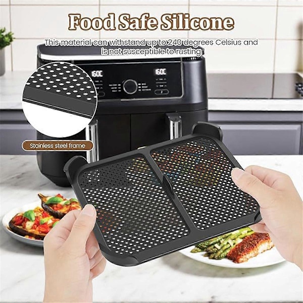 Stänkskydd för Air Fryer Återanvändbart Silikon Air Fryer Stänkskydd Kökstillbehör