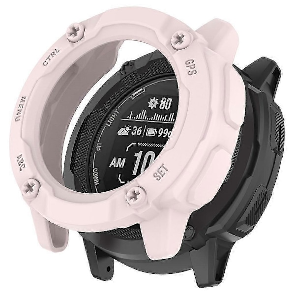 Naarmuuntumaton suojakotelo Instinct 2X -kellolle, puskurikotelo, kehys, näytönsuoja, suojus P20211224605 Light pink