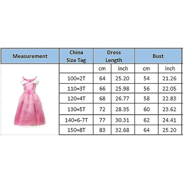 Flickor Festklänning Utklädnad Frozen Prinsesskostym Barn Robe Kostym 140cm