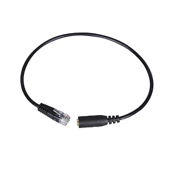 30 cm 3,5 mm smartphone-headset til RJ9-stik konverteradapterkabel til telefon