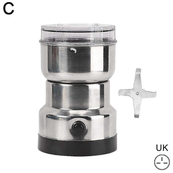 Elektrisk kaffekvern 150w 220v Kjøkken Korn Bønner Kverning Kaffe Hjem Nøtter Multifunksjonell Bønne Krydder Maskin Kvern F0e0 Tingquan Shop UK
