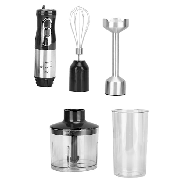 Håndmixer Elektrisk 4 i 1 Stavblender Piskeris Mixer Kødhakker Værktøj 1000W til Køkken EU Stik 220V