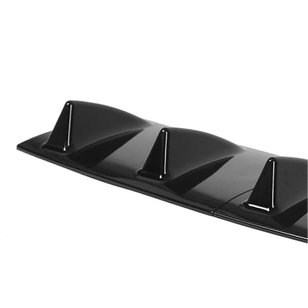 3 stk. Chassis Deflektor Universal Svart Bakleppe Hai Finne Spoiler Vinge Splitter Leppe Diffuser for Corolla Glossy Black