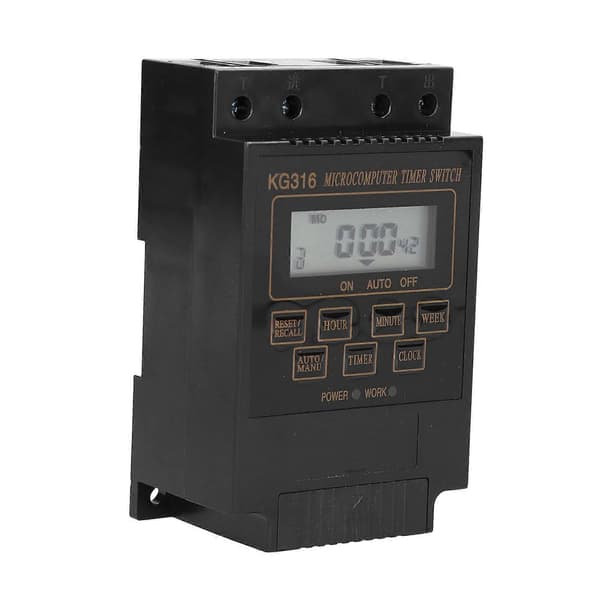 110V Timer Switch Kg316t Automatisk Timerkontroller 10A för Utomhus Gatubelysning