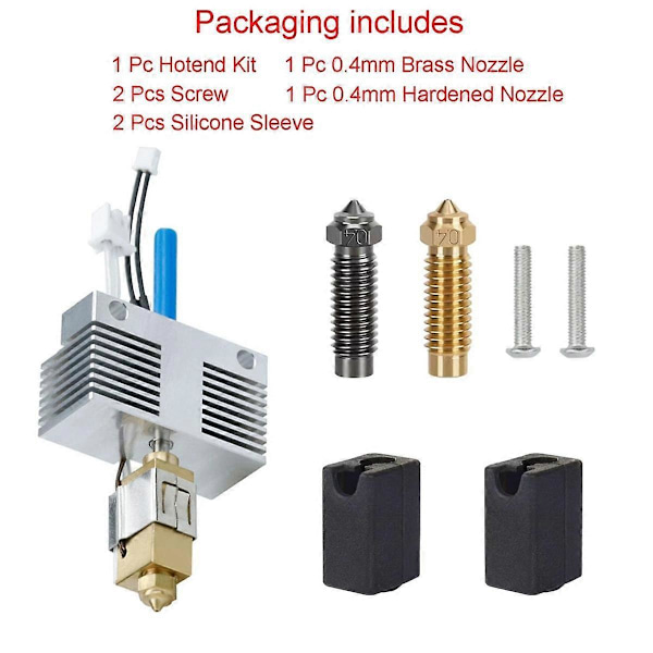 Hotend för Neptune 4 Plus/Neptune 4 Max Skrivarextruder Hot End Kit Värmeblock Värmetermistor