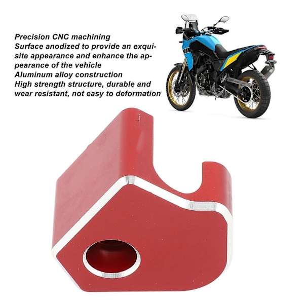 Motorcykel ABS Sensor Skydd Kåpa Protector Aluminiumlegering för Tenere 700 Rally Edition 2019 till 2024 Fram Röd