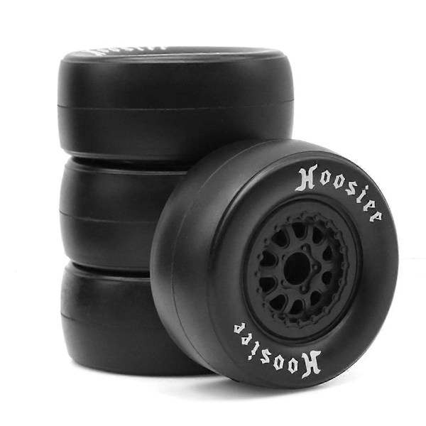4 kpl Kumiset RC-renkaat ja vanteen kuusiokolo 1:10 On Road 4WD Racing RC-autolle 105mm