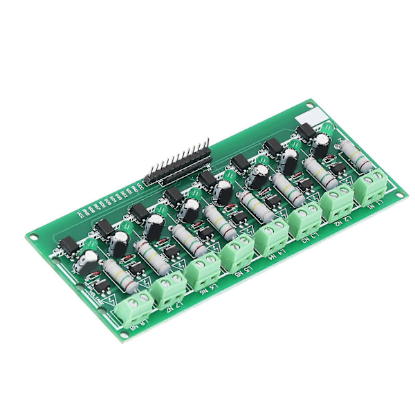 Optokopplarisoleringskort 8 Kanal PLC Spänningsdetekteringsmodul 220V AC för DIY