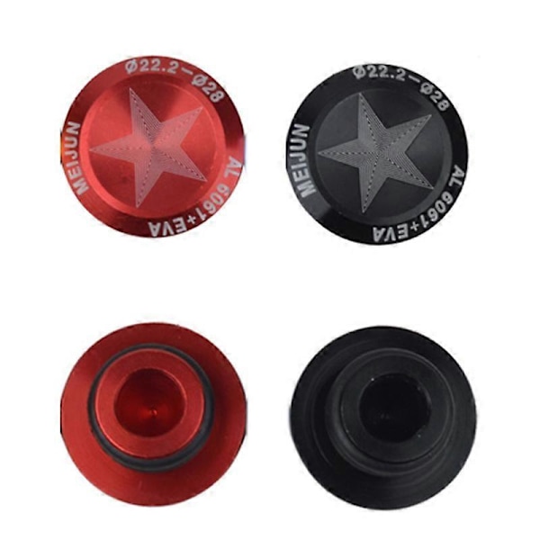 MEIJUN 2 stk. Mountain Bicycle Sykkel Sykling Aluminium Legering Styrehåndtak Plug Styrehåndtak Bar End Stoppers Rød