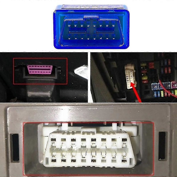 För Peugeot 206 207 307 2008 208 308 5008 Obd2 Scanner Elm327 Bluetooth V2.1 Elm327 Bilscanner Diagnostisk Testare White