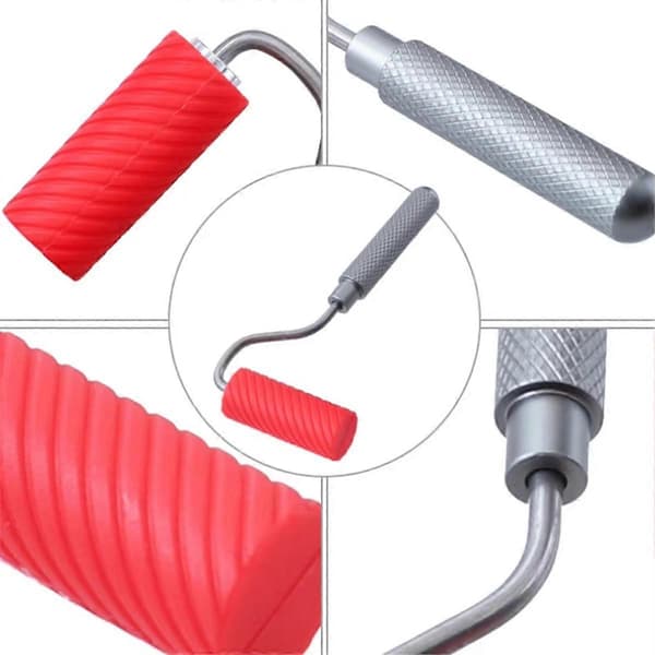 1 set Silikon Rollerborste Kit Multipurpose för Hemrenovering Vägg Hushålls Målarverktyg Bricka Målningsverktyg Delar