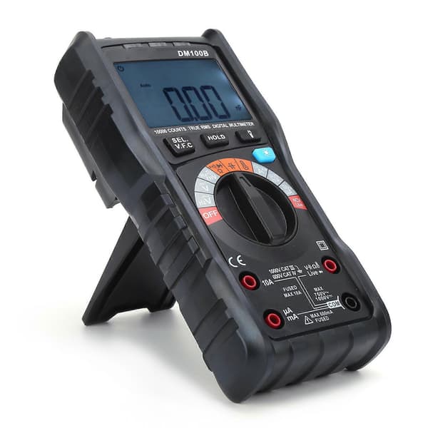 DM100B Digitalt Multimeter LCD Bærbart Høy Nøyaktighet Integrert Industrielt Brannsikkert Voltmeter