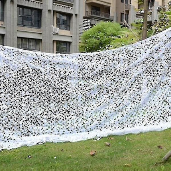 3 x 4m Camouflage-verkko Valkoinen Metsästysverkko