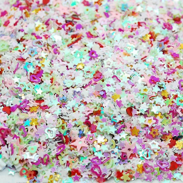 Värikäs sekoitus muotoja juhlat häät konfetti DIY glitter kynsitaide koristelu Qinhai
